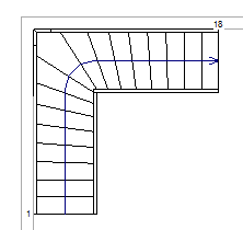 Revit官方教程丨创建 L 形或 U 形楼梯的斜踏步梯段插图2