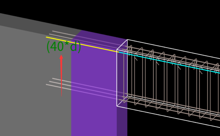 梁与平行相交的墙为支座对钢筋量的影响插图6