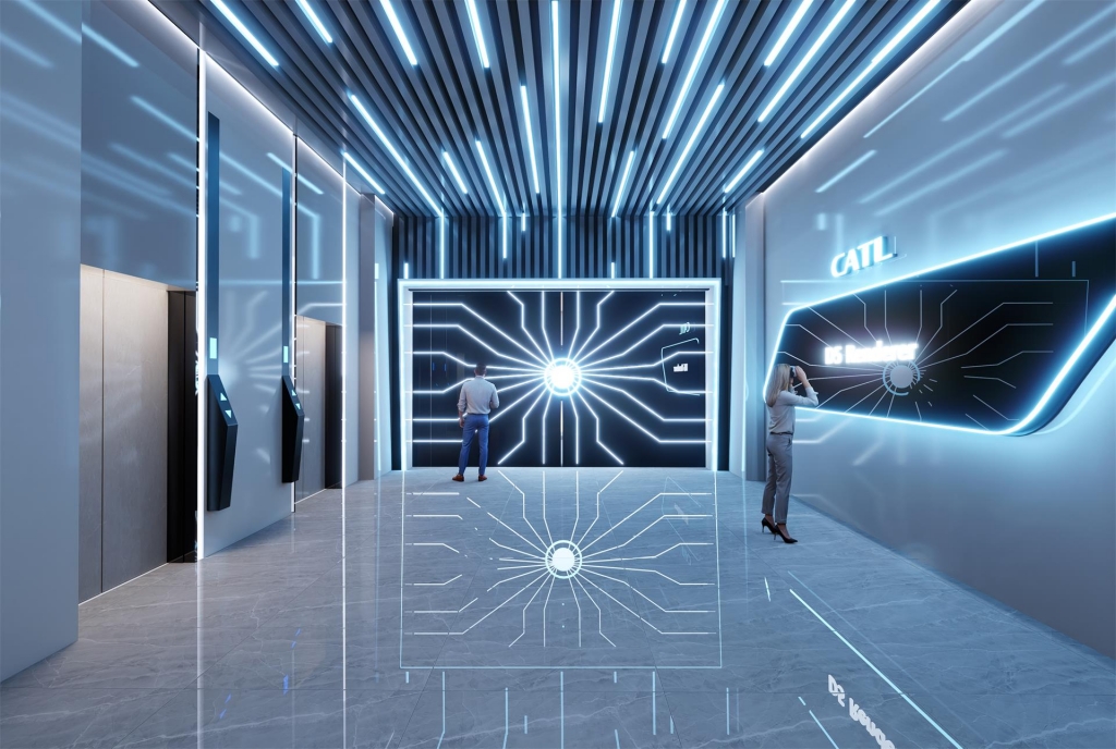 D5渲染器科技感展厅场景插图